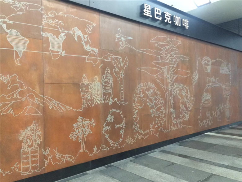 乌审耐候钢幕墙